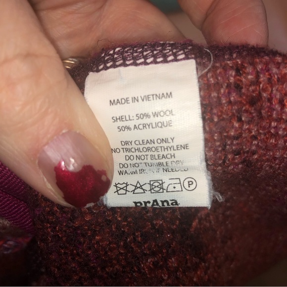 Prana ladies wool mix hooded sweater size small - Picture 8 of 8